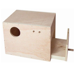 Nobby Wellensittich Nistkasten aus Holz in Natur 20 x 14 x 15 cm – Bild 1 von 2