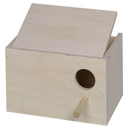 Produktbild von Nobby Wellensittich Nistkasten aus Naturholz 22 x 16 x 14 cm