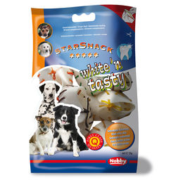Produktbild von Nobby White n Tasty Kauschuh Zahnpflege-Snack Rind Bunt 55 g - 55 g