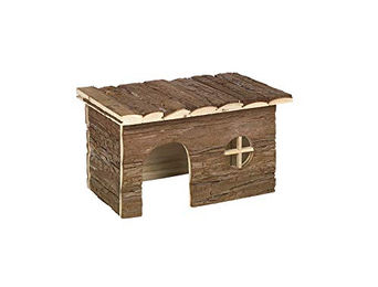 Produktbild von Nobby WOODLAND Chappy Nager-Holzhaus für Hamster und Mäuse aus Naturholz 28 x 16 x 18 cm