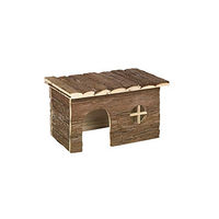 Produktbild von Nobby WOODLAND Chappy Nager-Holzhaus für Hamster und Mäuse aus Naturholz 28 x 16 x 18 cm