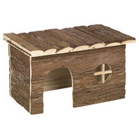 Produktbild von Nobby Woodland Nager-Holzhaus Chappy aus Holz für Hamster Meerschweinchen und Kaninchen Braun 50 x 25 x 33 cm