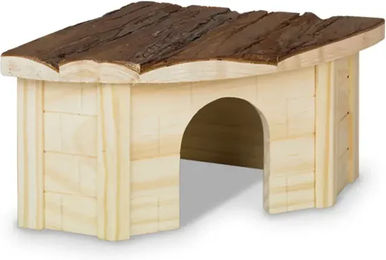 Nobby Woodland Nager-Holzhaus Gordi aus Holz für Kaninchen und Meerschweinchen 30 x 30 x 16 cm – Bild 1 von 4