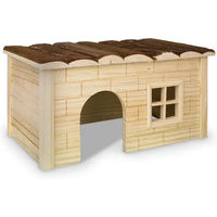 Produktbild von Nobby Woodland Nagerhaus Hanni aus Holz für Mäuse Hamster und Meerschweinchen 40 x 23 x 20 cm