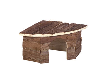 Nobby Woodland Nagerhaus Patty aus Holz für Meerschweinchen und Hamster 32 x 13 x 21 cm Braun – Bild 1 von 3