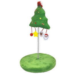 Produktbild von Nobby Xmas Federspielzeug aus Plüsch für Katzen in Grün