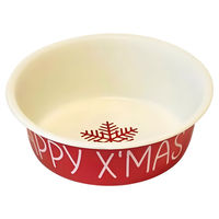 Produktbild von Nobby Xmas Futternapf aus Edelstahl beige-rot 840 ml