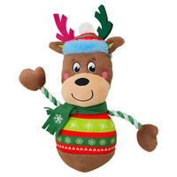 Produktbild von Nobby Xmas Hundespielzeug Rentier aus buntem Plüsch