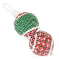 Produktbild von Nobby Xmas Hundespielzeug Tennisball Set M 6,3 cm bunt