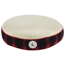 Produktbild von Nobby Xmas Komfort-Kissen rund Checker Rot für Hunde Ø 100 x 12 cm