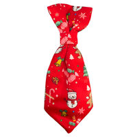 Produktbild von Nobby Xmas Leuchtschlips für Hunde aus Nylon in Rot mit LED