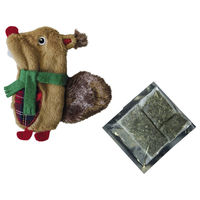Produktbild von Nobby Xmas Plüsch Eichhörnchen Catnip-Spielzeug für Katzen in Braun