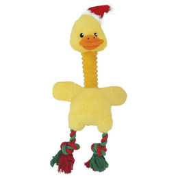 Produktbild von Nobby Xmas Plüsch Ente Hundespielzeug mit Spezialstimme Gelb 43 cm