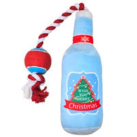 Produktbild von Nobby Xmas Plüsch Flasche mit Seil und Ball 58 cm