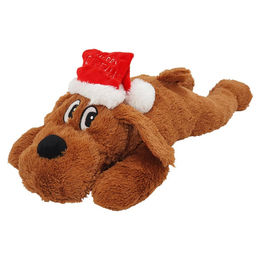 Nobby Xmas Plüsch Hund Schlappi braun quietschendes Stofftier für Hunde 42cm – Bild 1 von 2