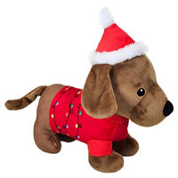 Produktbild von Nobby Xmas Plüsch Hundespielzeug für Hunde in Braun und Rot