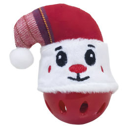 Produktbild von Nobby Xmas Rasselball für Katzen mit Hut und Catnip aus Plüsch in Rot