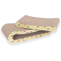 Produktbild von Nobleza 2 in 1 Kratzpappe für Katzen mit Katzenminze aus Karton 44,5 x 20 x 11 cm