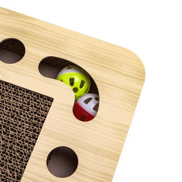 nobleza 2in1 Kratzbrett aus Kratzpappe für Katzen in Braun – Bild 1 von 4