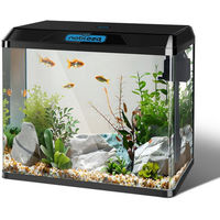 Produktbild von nobleza Aquarien-Set mit LED-Beleuchtung und Filtersystem 49,8x29x43,5 cm