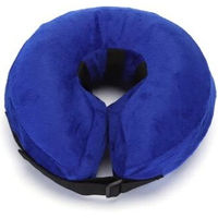 Produktbild von nobleza Aufblasbare Halskrause Schutzkragen aus Velours Blau XL