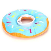 Produktbild von nobleza Aufblasbare Halskrause Schutzkragen Donut aus Velours Bunt