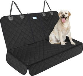 nobleza Autoschondecke für Hunde als Rücksitzbezug aus wasserfestem Oxford-Gewebe in Schwarz – Bild 1 von 5