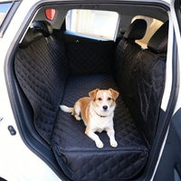 Produktbild von nobleza Autoschondecke für Hunde aus wasserfestem Oxford-Gewebe Schwarz