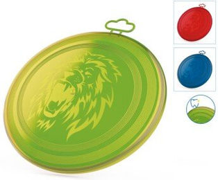 nobleza Beißfeste Frisbee Hundespielzeug aus Gummi für Hunde in Grün mit Zahnpflegefunktion – Bild 1 von 2