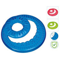 Produktbild von Nobleza Beißfeste Hundefrisbee aus Gummi in Grün für alle Größen