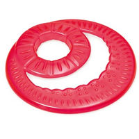 Produktbild von nobleza Beißfeste Hundefrisbee aus Gummi in Rot