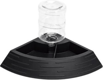 Nobleza Fächerförmiger Futter- und Wassertrinknapf aus Kunststoff für Kleintiere wie Hamster, Kaninchen und Hühner, 185 x 230 mm – Bild 1 von 1