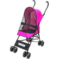 Produktbild von nobleza Haustierwagen für Hunde und Katzen aus wasserfestem Oxford-Gewebe in Rosa