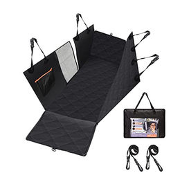 Nobleza Hundeautositzbezug aus Oxford-Gewebe mit Sichtfenster wasserabweisend Schwarz 147x137cm – Bild 1 von 13