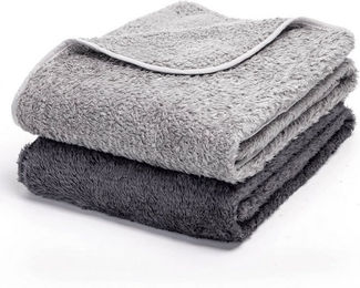 nobleza Hundedecke und Katzendecke Set aus weichem Fleece in Grau – Bild 1 von 5