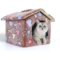 Produktbild von nobleza Hundehütte winterfest für Hunde und Katzen