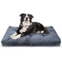 Produktbild von nobleza Hundematratze Hundekissen aus Plüsch Grau Waschbar