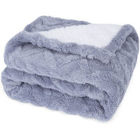 Produktbild von nobleza Hundematte aus Fleece wasserdicht und weich für erwachsene Hunde