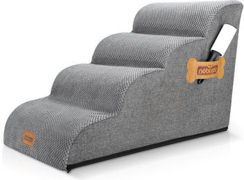 Produktbild von nobleza Hundematte Hundetreppe aus Stoff für kleine Hunde in Grau