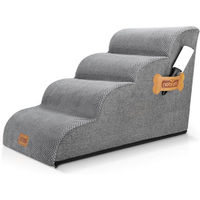 Produktbild von nobleza Hundematte Hundetreppe aus Stoff für kleine Hunde in Grau