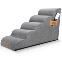 Produktbild von nobleza Hundematte Hundetreppe für kleine Hunde in Grau aus Polyester