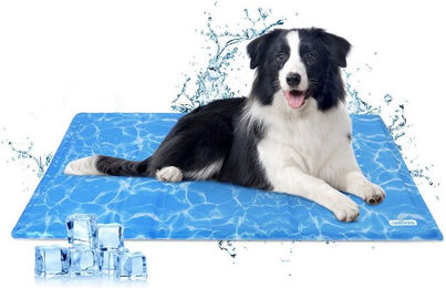 nobleza Hundematte Kühlmatte für Hunde in Blau mit Kaltgelpad – Bild 1 von 3