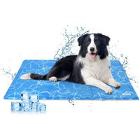 Produktbild von nobleza Hundematte Kühlmatte für Hunde in Blau mit Kaltgelpad