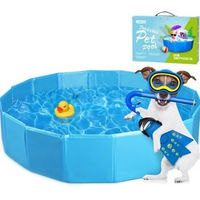 Produktbild von nobleza Hundepool Planschbecken für Hunde blau aus Kunststoff 1,2 m x 30 cm - 1 Stk.