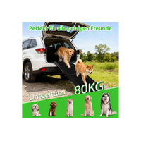 Produktbild von nobleza Hunderampe für Hunde aus Metall klappbare Treppe Schwarz 170 cm