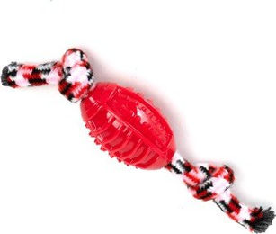 nobleza Hundespielzeug Tauspielzeug aus Polyester für kleine Hunde in Schwarz Rot oder Blau – Bild 1 von 3