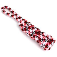Produktbild von nobleza Hundespielzeug Zerrseil mit Ball aus Polyester rot