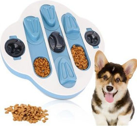 nobleza Intelligenzspielzeug für Hunde Blau/Weißes Puzzle aus Kunststoff Rutschfest und Waschbar – Bild 1 von 3