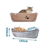 Produktbild von nobleza Katzen Fensterliege aus Filz in Grau oder Braun