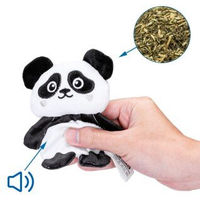 Produktbild von nobleza Katzen Spielzeug Plüsch Panda mit Katzenminze für alle Altersstufen